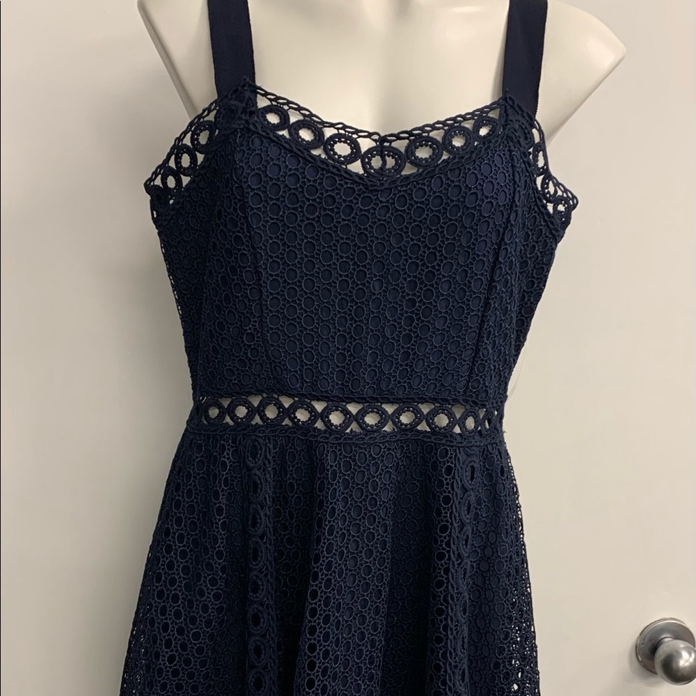 NWT: Aqua overlay dress